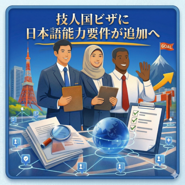 技人国ビザに日本語能力要件が追加へ──受入企業が今すぐ確認すべき3つのポイント